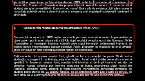 EXCLUSIV Finanțarea studenților din străinătate a fost cerută Guvernului de Liga Studenților Români din Străinătate, care propune „externalizarea către LSRS” a mai multor servicii. Robert Stredie, LSRS: Sunt bani publici, nu ne atingem de aceste fonduri / Plus: ONG-ul vrea folosirea misiunilor diplomatice pentru atragerea de studenți în ligă