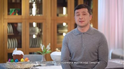VIDEO Preşedintele Ucrainei, mesaj neconvenţional de Paşte: Stăm acasă pentru ca după perioada de carantină să ne speriem de kilogramele de pe cântar şi nu de cifrele din termometru