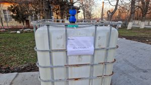 Nouă bazine cu apă potabilă, amplasate în mai multe zone din municipiul Curtea de Argeş, unde apa din reţeaua publică nu mai poate fi folosită pentru consumul uman de la începutul lunii noiembrie