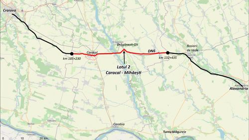 Ministrul Grindeanu anunţă că a fost desemnat câştigătorul licitaţiei pentru reabilitarea a 53 de km din DN6 între Alexandria şi Craiova