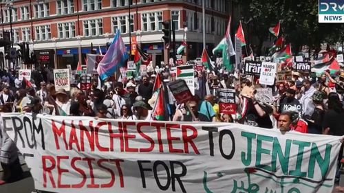 VIDEO Zeci de mii de persoane au manifestat la Londra şi Berlin pro-Iran și pro-palestinieni