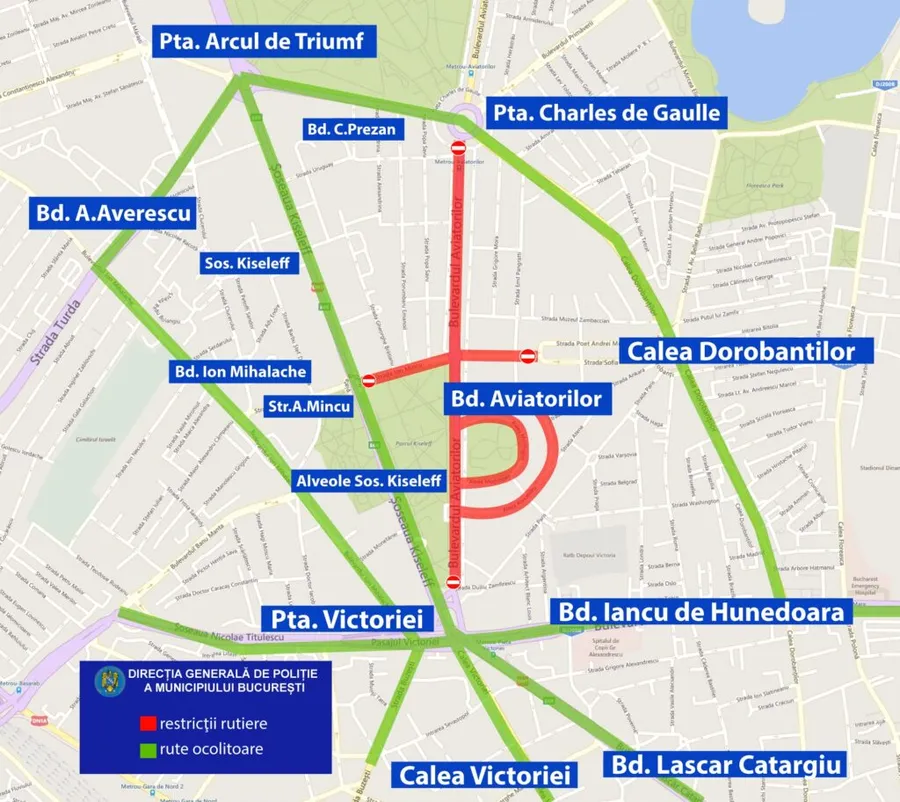 restrictii rutiere Ziua Aviației