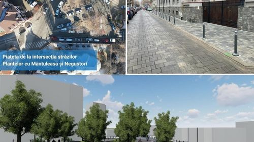 Două piațete din noul Centru Vechi al Bucureștiului intră în reabilitare la începutul verii 2024. Cum va arăta str. Negustori, refăcută cu pavaj, trotuare și carosabil la același nivel
