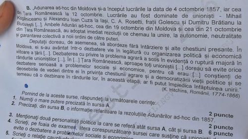 Subiecte Istorie BAC 2020: Cerințele pe care le-au avut de rezolvat candidații de la bacalaureat, la examenul la Istorie