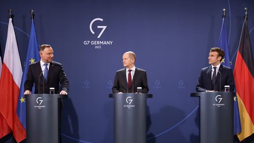 Țările din „Triunghiul de la Weimar” şi-au exprimat sprijinul comun pentru suveranitatea Ucrainei