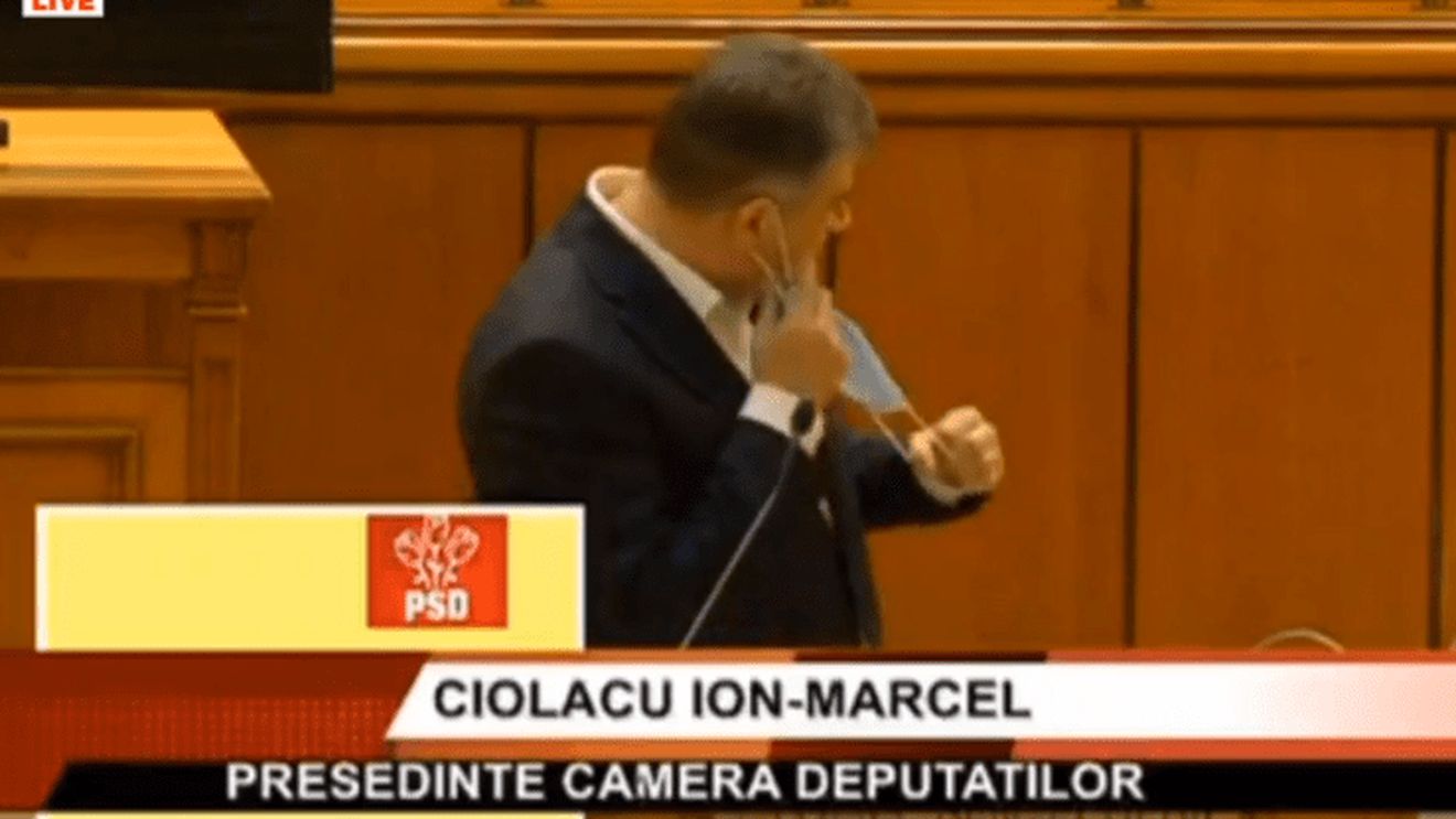 Marcel Ciolacu, Victor Ponta, Alfred Simonis au sfidat regulile stării de alertă și nu au purtat măști când și-au susținut discursurile în Parlament
