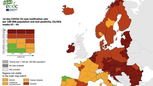 ECDC: Zece ţări din UE sunt într-o situaţie „foarte îngrijorătoare” privind epidemia. Alte zece, între care și România, sunt într-o situație „îngrijorătoare”