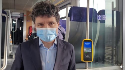 VIDEO Nicușor Dan a făcut o călătorie de probă pe patru rute care vor face parte din infrastructura viitorului tren metropolitan
