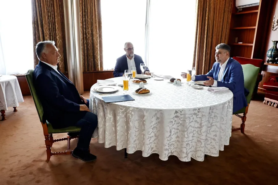 marcel ciolacu si viktor orban si kelemen hunor