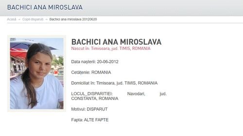 Ro-Alert dispariție copil: O fată de 13 ani din Timișoara, dată dispărută în Năvodari după ce a plecat de la unitatea de cazare
