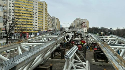 Noi restricții la Pasajul Doamna Ghica pentru montarea tablierului metalic la pod