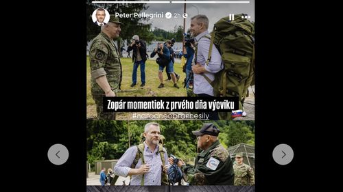 În Slovacia, preşedintele ţării, alături de ministrul apărării participă la stagiul de formare a rezerviștilor, motivând că vor să dea un exemplu cetățenilor