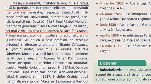Paradoxul Nichifor Crainic în liceul românesc: Noul manual privind Holocaustul îl portretizează ca ideolog al extremei drepte, în vreme ce manualele de limba română le dau elevilor teme cu „Binele suprem” din poeziile lui