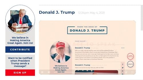 Trump a lansat o platformă de „comunicare” prin care își transmite mesajele, după ce a fost blocat pe Twitter, Facebook și Youtube