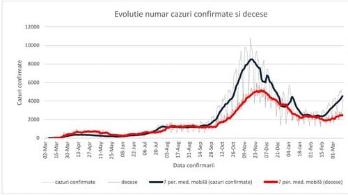 GRAFICE Săptămâna trecută au fost făcute cele mai multe teste pentru COVID de la începutul pandemiei. Rata de pozitivare a ajuns la circa 15% - raport INSP