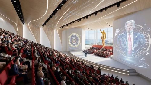 VIDEO Biblioteca prezidențială a lui Donald Trump va include un turn impunător și o statuie de aur