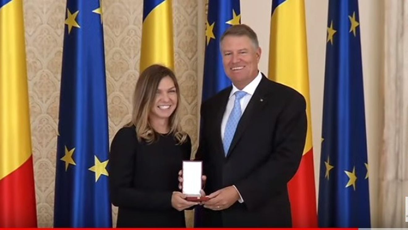 Simona Halep a primit Ordinul Național ”Steaua României”, cea mai înaltă distincție a statului român