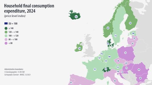 Costul vieții: Care sunt cele mai ieftine și cele mai scumpe țări din Europa? / Bulgaria și România, cele mai ieftine din UE