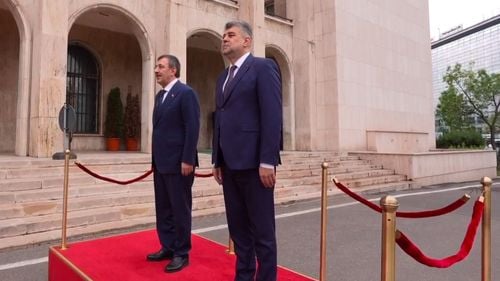 Vicepreşedintele Turciei, Cevdet Yilmaz, primit de premierul Marcel Ciolacu la Palatul Victoria