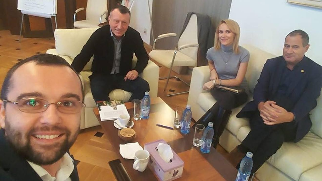 Gabriel Petrea, șeful tineretului PSD, a postat o fotografie alături de disidenții Firea, Stănescu și Neacșu