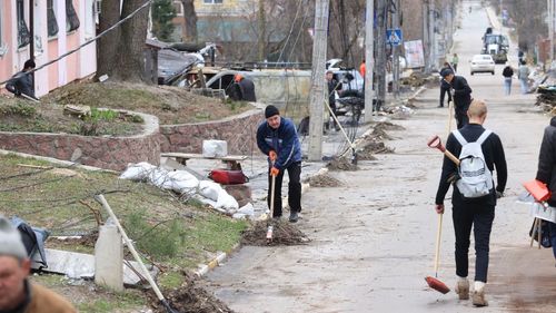 Orașul ucrainean Irpin, distrus puternic în urma războiului, a fost reconstruit în baza unui program al guvernului de la Kiev