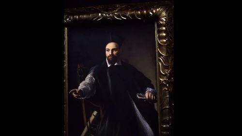 VIDEO Un portret semnat de Caravaggio este expus pentru prima dată într-un muzeu din Roma