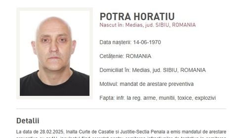 Mercenarul Horațiu Potra, fiul său și o rudă au fost dați în urmărire generală de Poliția Română