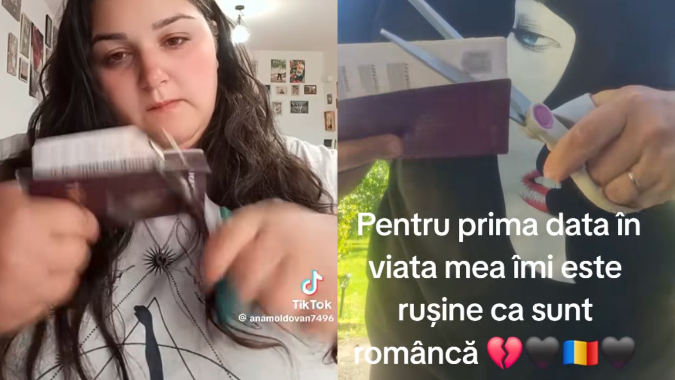 VIDEO Mai mulți români din diaspora își taie pașapoartele pe TikTok după ce George Simion a pierdut alegerile: „Pentru prima dată îmi este rușine că sunt româncă”