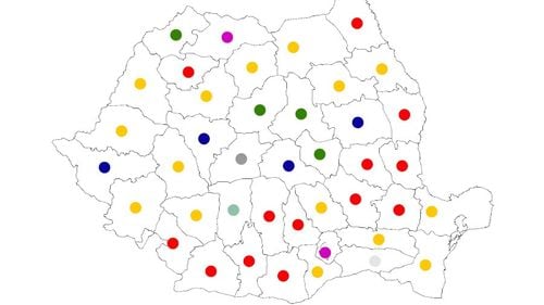 HARTA noilor primari din marile orașe. Cine conduce Timișoara, Cluj, Iași, Constanța, Sibiu și Brașov. PNL - 15, PSD -14, USR - 4, UDMR - 4