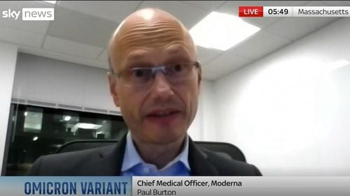 Moderna dezvoltă un vaccin super-booster pentru a protecție împotriva variantelor Coronavirus Omicron și Delta, anunță directorul medical Paul Burton