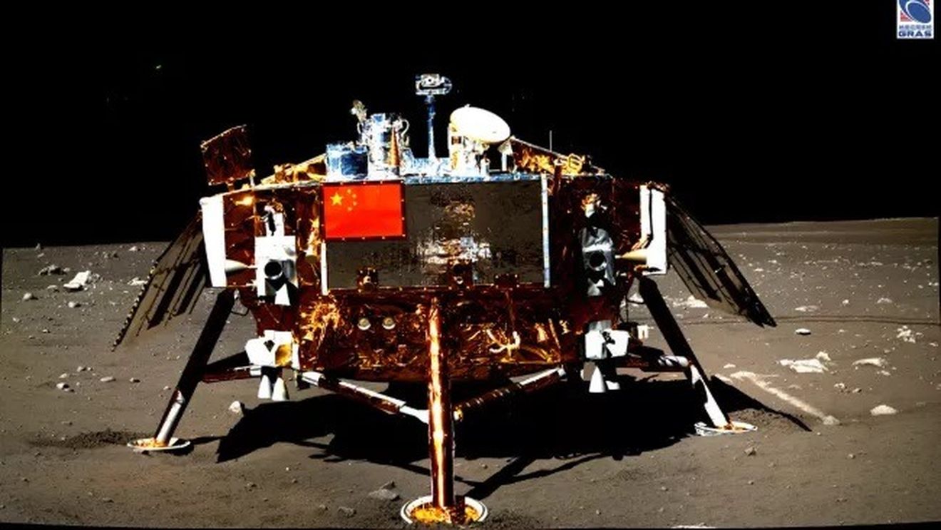 Şapte ani pe Lună: Modulul de aselenizare chinez Chang'e 3 continuă să transmită date spre Pământ