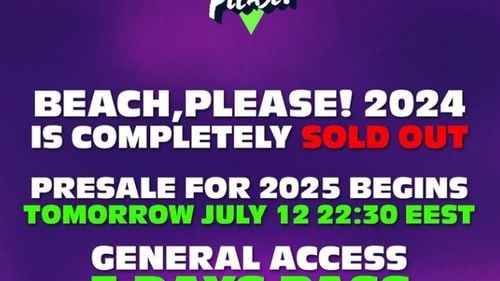 S-au epuizat toate biletele pentru ediția curentă a festivalului "Beach, Please!"/ Se pun în vânzare bilete pentru 2025