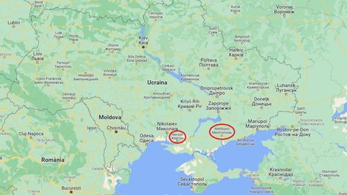 Explozie în Herson, lângă turnul principal de televiziune din centrul oraşului ocupat de ruși