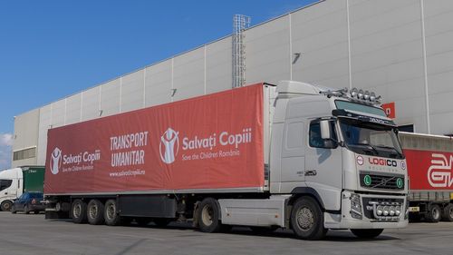 Transport umanitar cu produse medicale pentru Institutul Mamei şi Copilului din Chişinău, transmis de Salvaţi Copiii