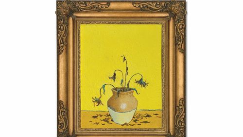 „Sunflowers from Petrol Station”, un Banksy inspirat de Van Gogh, a fost vândut la Christie's pentru 14,5 milioane de dolari / Lucrarea a fost estimată inițial ca valorând între 12 şi 18 milioane de dolari