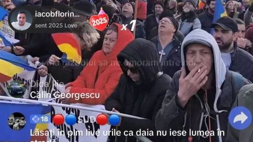 Mitingul pro-Călin Georgescu, viral pe TikTok: Milioane de ”tap tap”-uri la live-uri / Donații în lanț pentru utilizatorii care rostogolesc evenimentul / E anunțat un nou protest duminică, la Universitate: ”O să fim 1 milion”