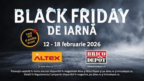 Reduceri de până la 50% de Black Friday de iarnă la  Altex, Media Galaxy și Brico Depot
