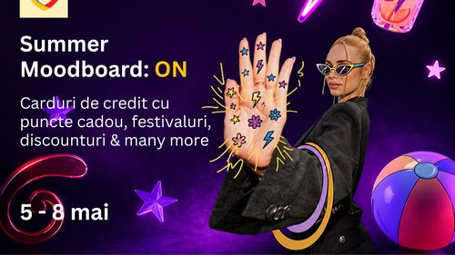 Banca Transilvania a lansat campania Summer Moodboard: ON dedicată  tinerilor, prin care aceștia au un banking digital simplu și multe beneficii