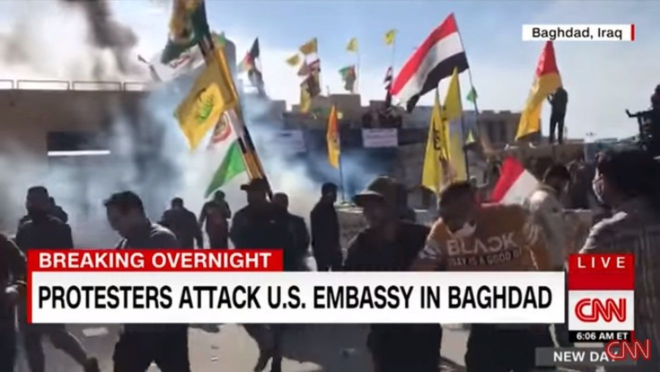 Conflictul din Irak: Manifestanții pro-Iran se retrag din împrejurimile Ambasadei SUA la Bagdad