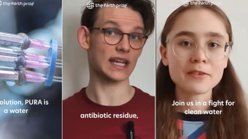 Doi adolescenți au câștigat premiul Earth Prize Europe cu o tehnologie de purificare a apei care combate poluarea de la sursă. Una din patru surse subterane de apă este contaminată chimic, potrivit Agenției Europene de Mediu (2024)