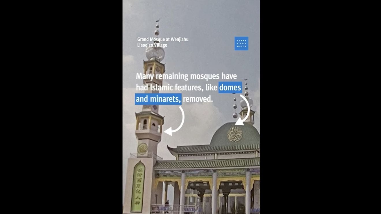 Human Rights Watch acuză Beijingul de un ”efort sistematic" de a reduce practica islamului în China, prin închiderea și distrugerea moscheilor