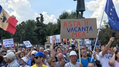 VIDEO Protest de amploare la Chișinău organizat de Mișcarea de Rezistență Națională Acum