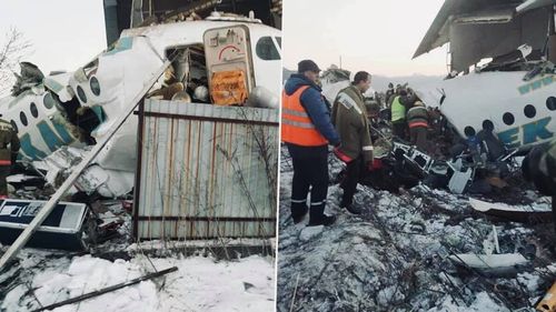 Catastrofă  aviatică în Kazahstan. Un avion a lovit o clădire rezidențială de două etaje