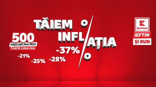 Kaufland ”taie inflația”: reduceri de până la 40% la sute de produse