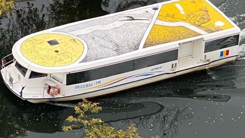 Vaporașe transformate în opere de artă urbană la Timișoara. Artiștii le-au pictat acoperișurile în cadrul unui proiect Timișoara Capitală Culturală a Europei în 2023