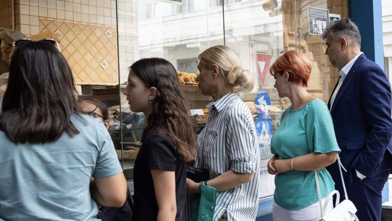 Acțiune de imagine. Marcel Ciolacu s-a pozat la coadă la patiserie: Normal, mi-am luat covrigi. Cu mac