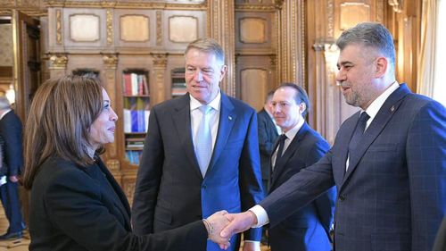 Marcel Ciolacu, după întâlnirea cu vicepreşedintele american: România se află acum în prima linie a democraţiei occidentale şi contăm pe sprijinul Statelor Unite ale Americii pentru a o apăra împreună