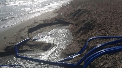 VIDEO Apa dintr-un șantier din Mamaia, revărsată în Marea Neagră / Amendă de 20.000 de lei dată constructorului de Garda de Mediu