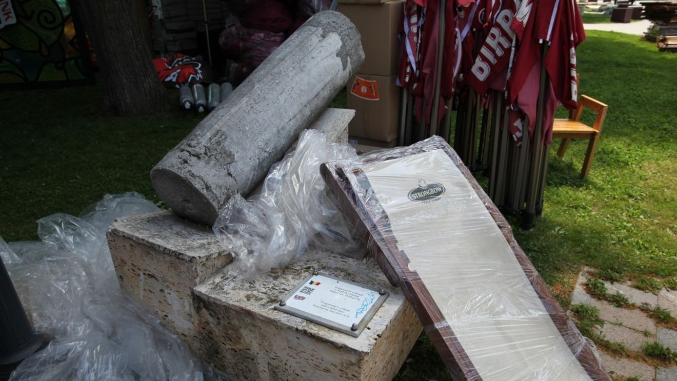 FOTO Piese arheologice de 2000 de ani, în pericol din cauza unui festival de mâncare. Direcția de Cultură: Dacă se vor strica, vor răspunde penal/ Viceprimarul Rusu: Logica ”drobului de sare”, nu se va strica niciun monument