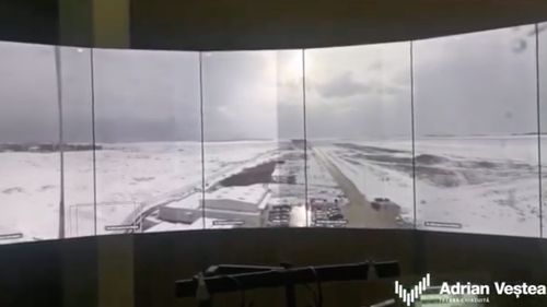Prima degivrare la Aeroportul Brașov / Zborul spre Dortmund a plecat luni cu doar trei minute înainte de închiderea aeroportului